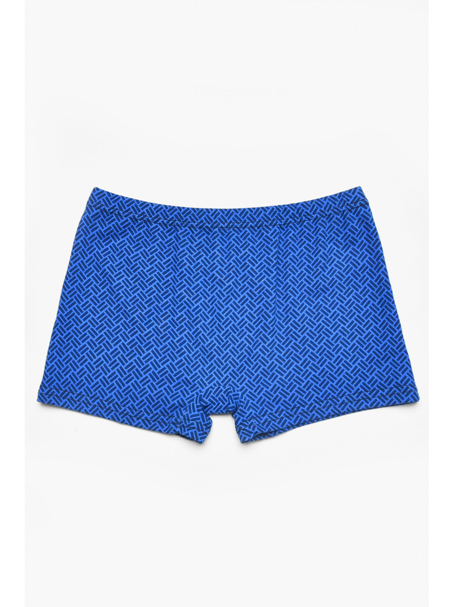 Боксеры детские для мальчика синего цвета с принтом Y6361 211847C