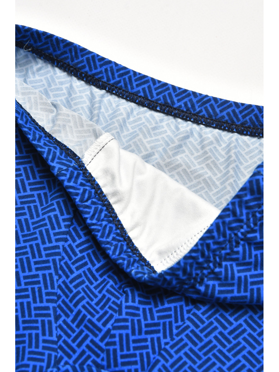 Боксеры детские для мальчика синего цвета с принтом Y6361 211847C