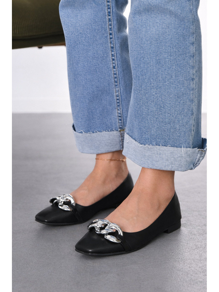 Балетки женские черного цвета 5601-10 211863C