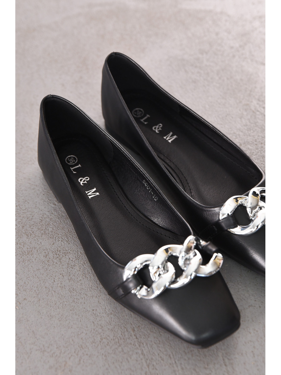 Балетки женские черного цвета 5601-10 211863C