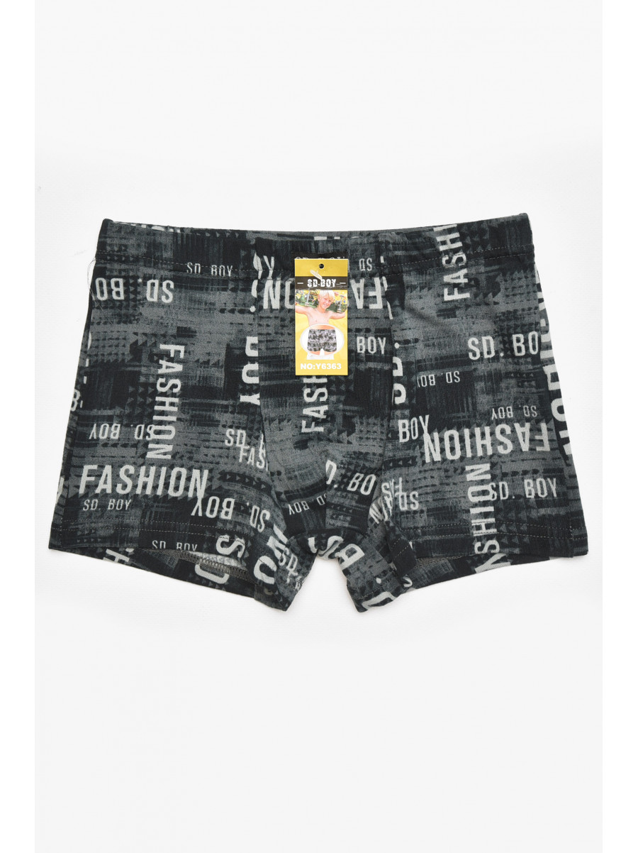 Боксеры детские для мальчика черного цвета с принтом Y6363 211874C