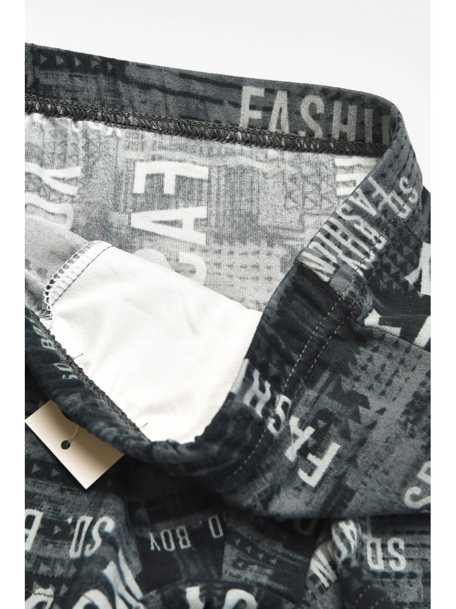 Боксеры детские для мальчика черного цвета с принтом Y6363 211874C