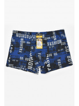 Боксеры детские для мальчика тёмно-синего цвета с принтом Y6363 211876C