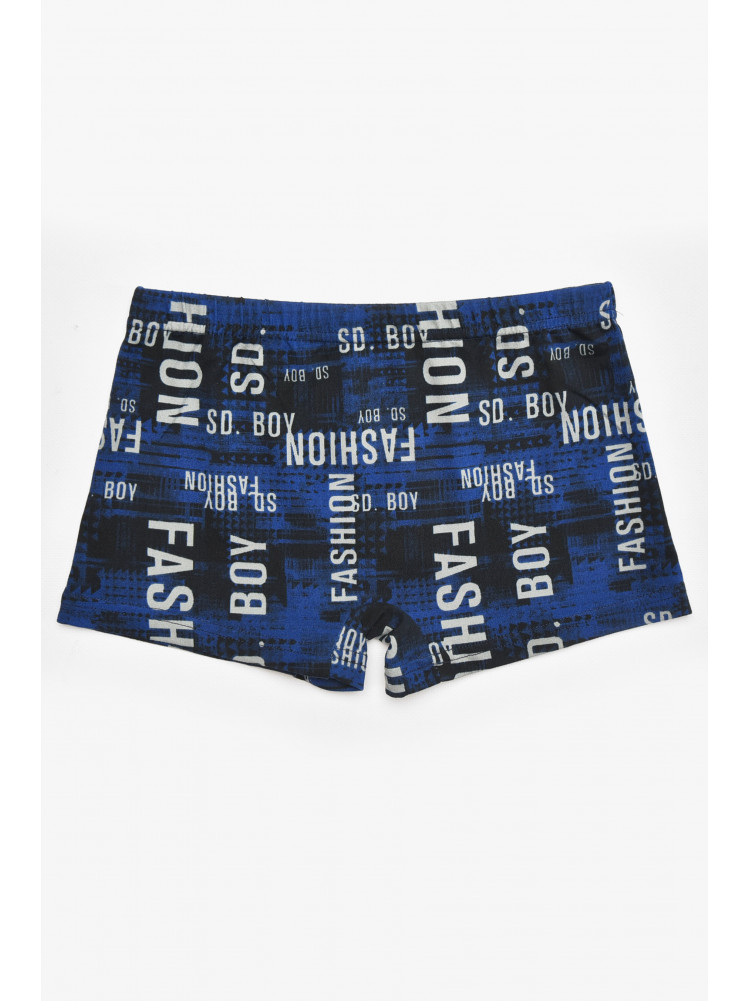 Боксеры детские для мальчика тёмно-синего цвета с принтом Y6363 211876C