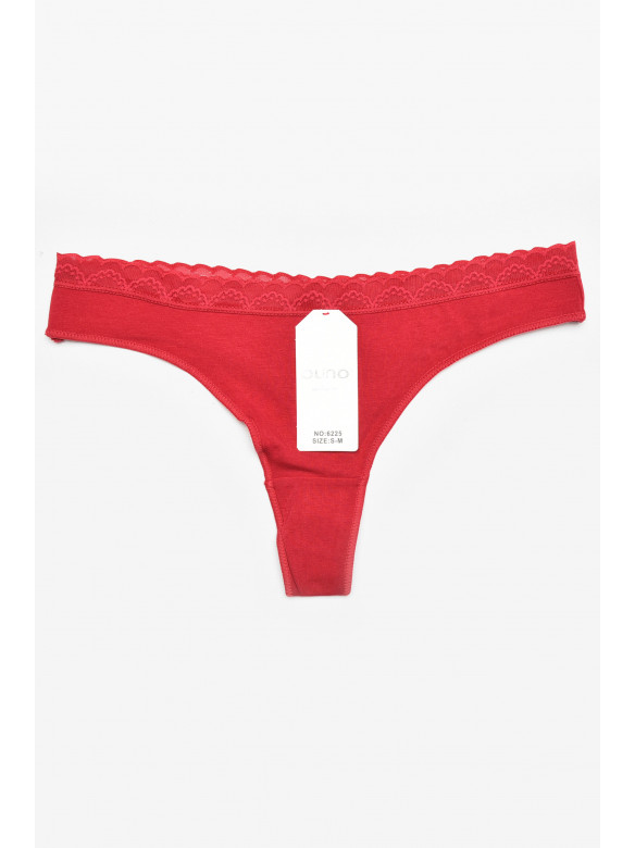 Стрінги жіночі бордового кольору 6225 211877C