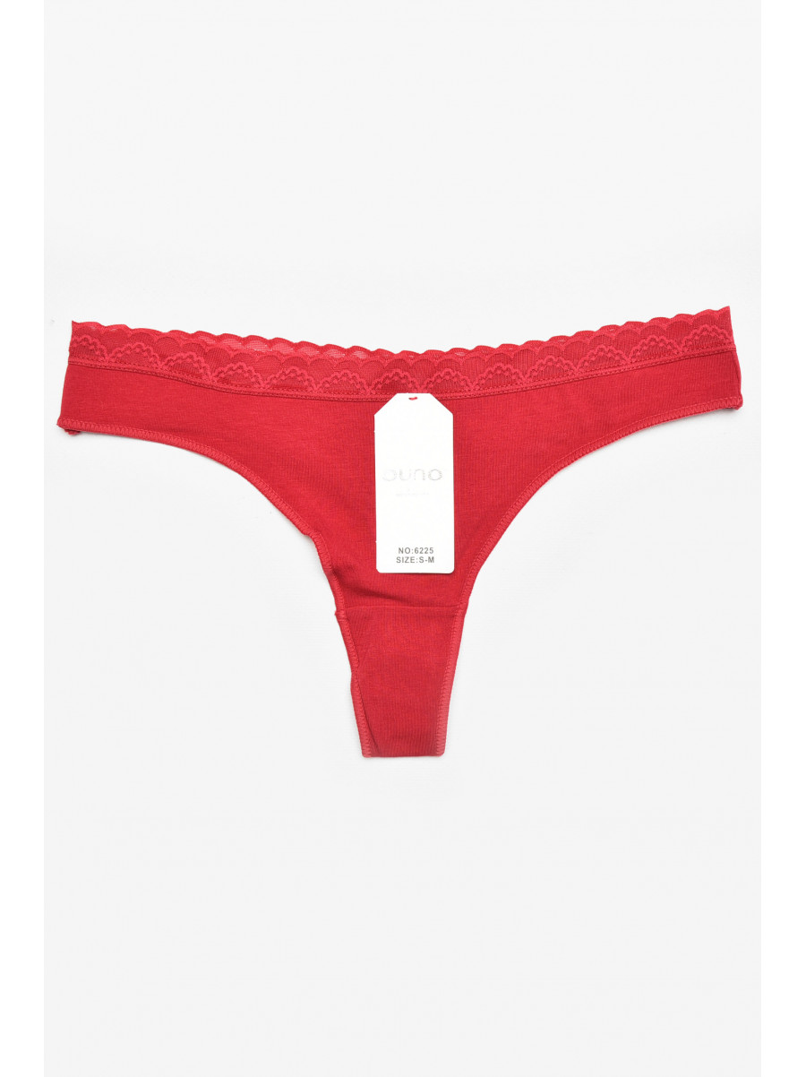 Стрінги жіночі бордового кольору 6225 211877C