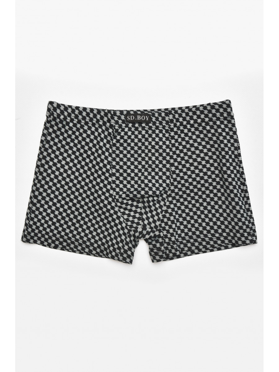 Боксеры детские для мальчика черного цвета с принтом Y6357 211879C