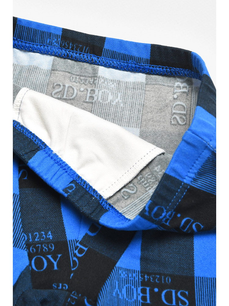 Боксеры детские для мальчика тёмно-синего цвета с принтом Y6360 211882C