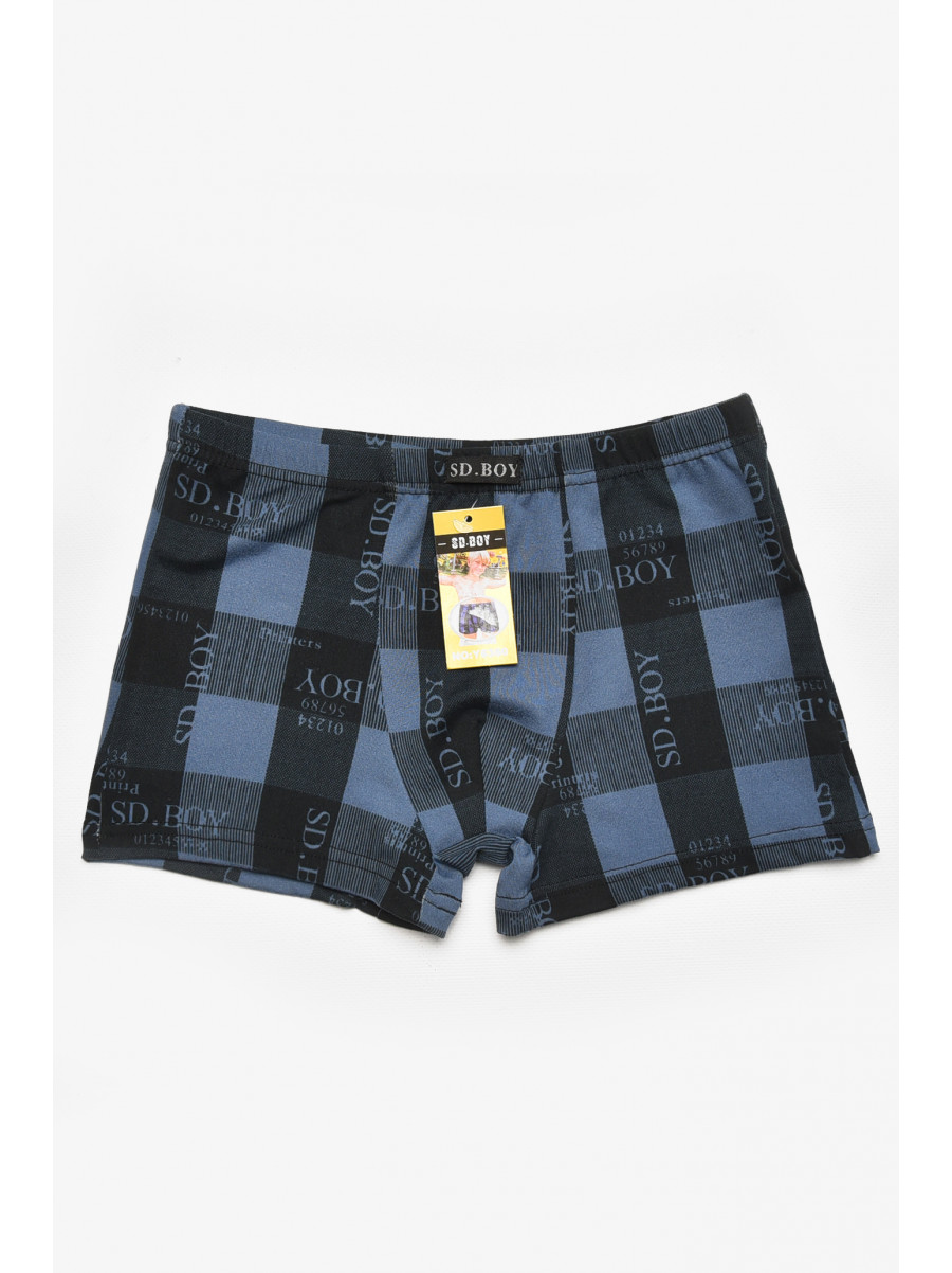 Боксеры детские для мальчика черного цвета с принтом Y6360 211884C