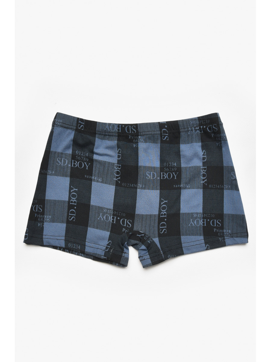 Боксеры детские для мальчика черного цвета с принтом Y6360 211884C