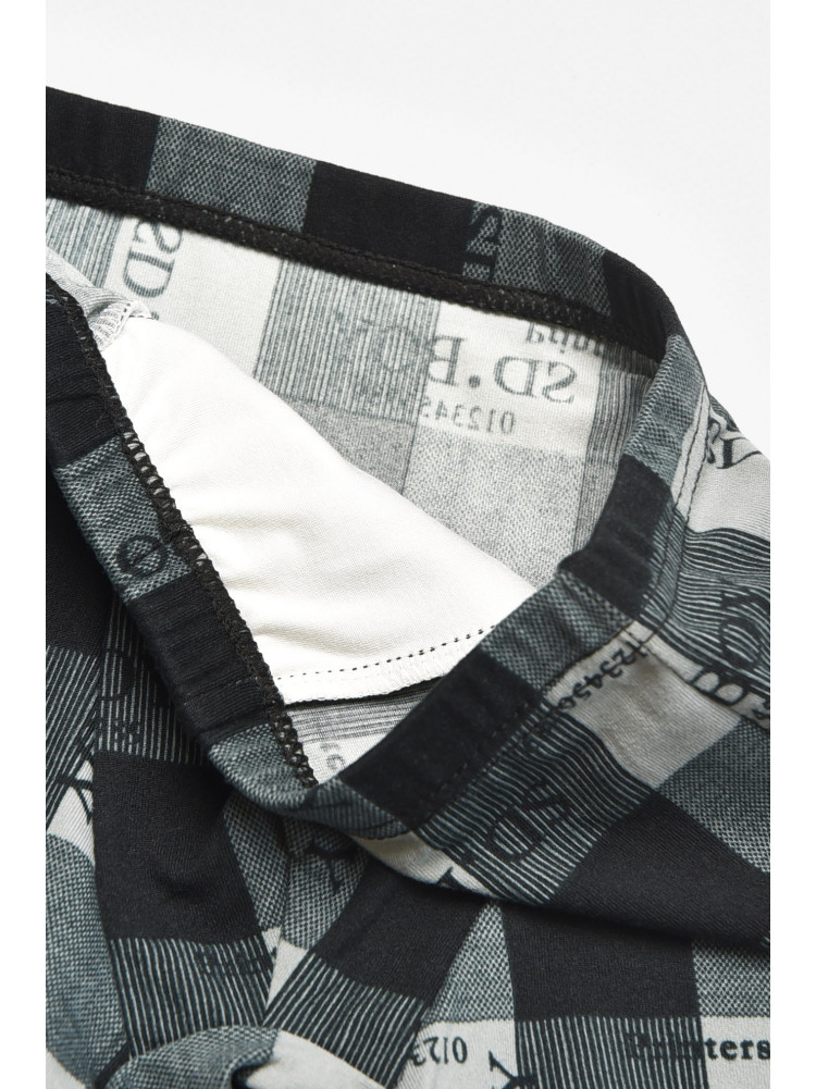 Боксери дитячі для хлопчика чорного кольору з принтом Y6360 211886C