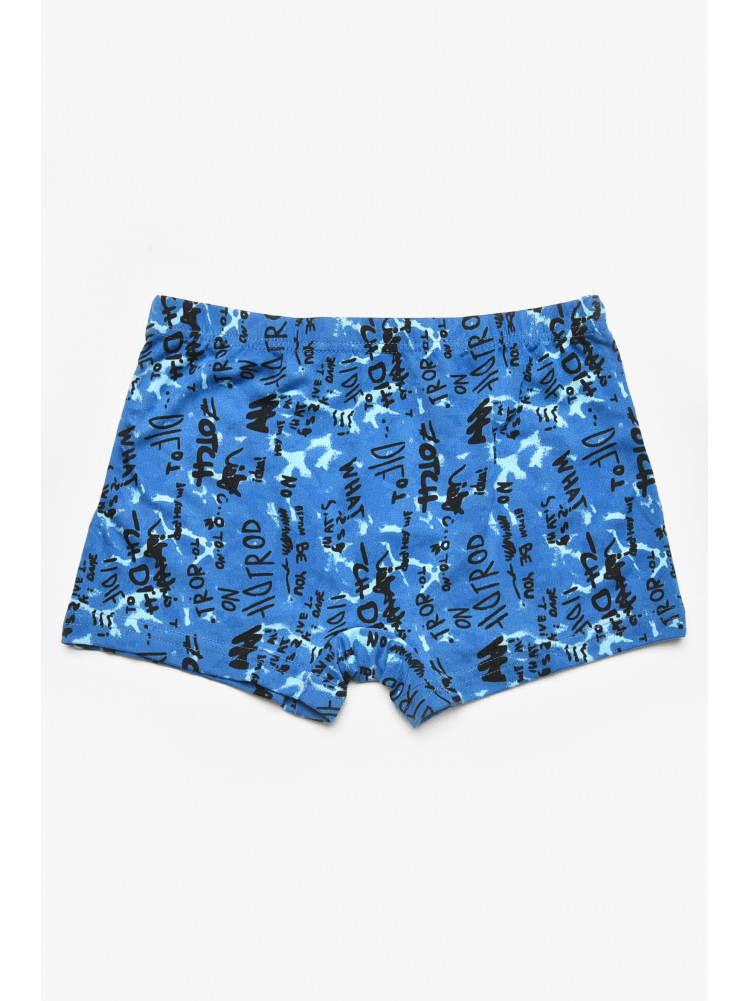 Боксеры детские для мальчика синего цвета с принтом 211888C