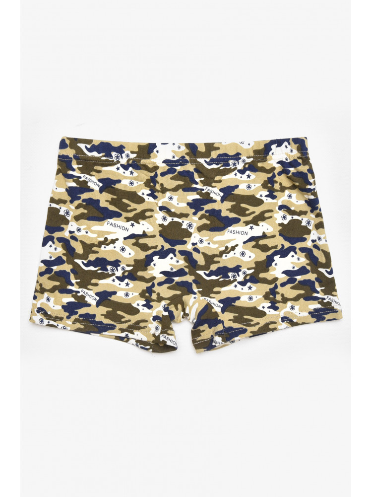 Боксеры детские для мальчика серого цвета с принтом 211889C