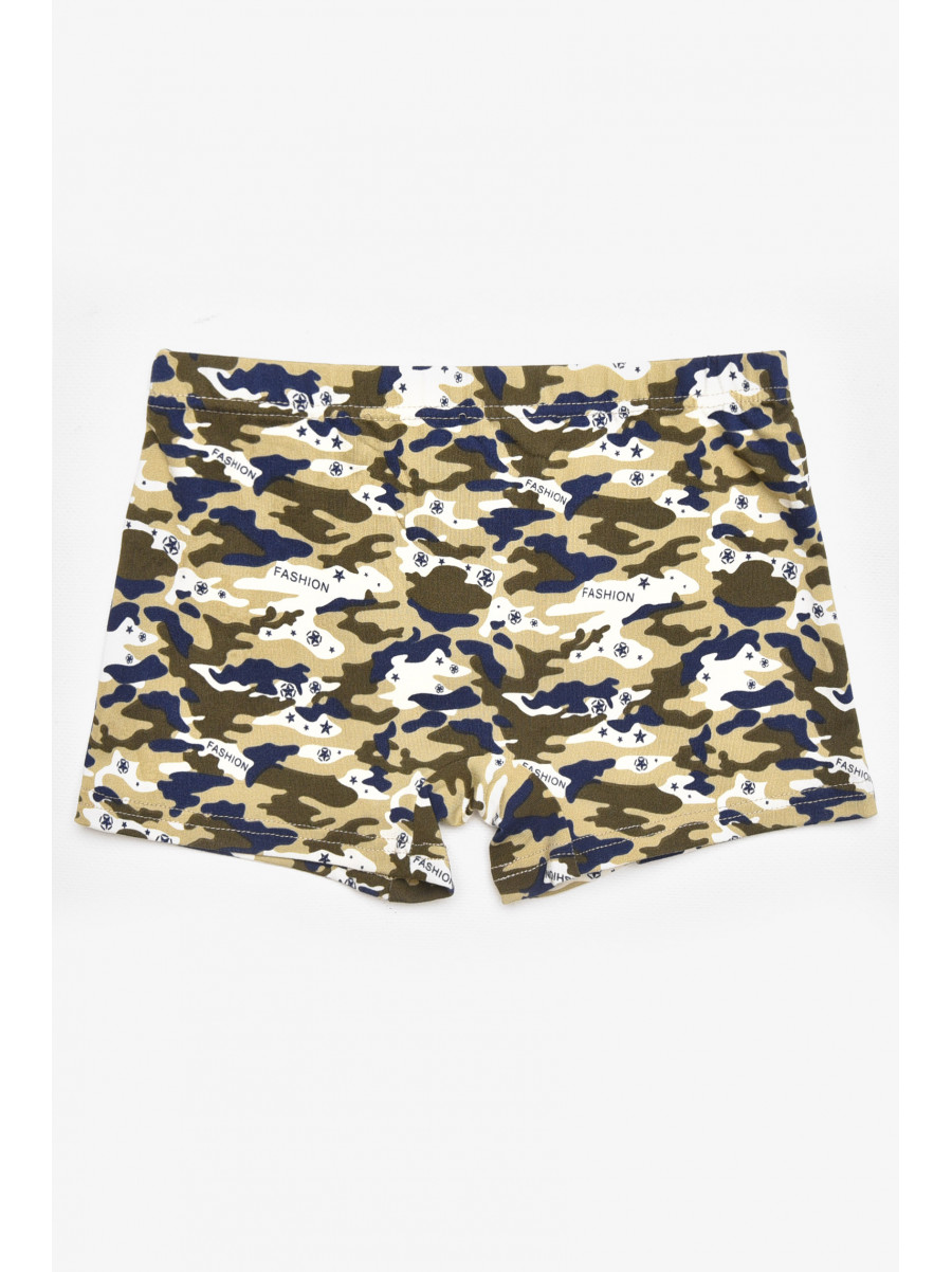 Боксеры детские для мальчика серого цвета с принтом 211889C