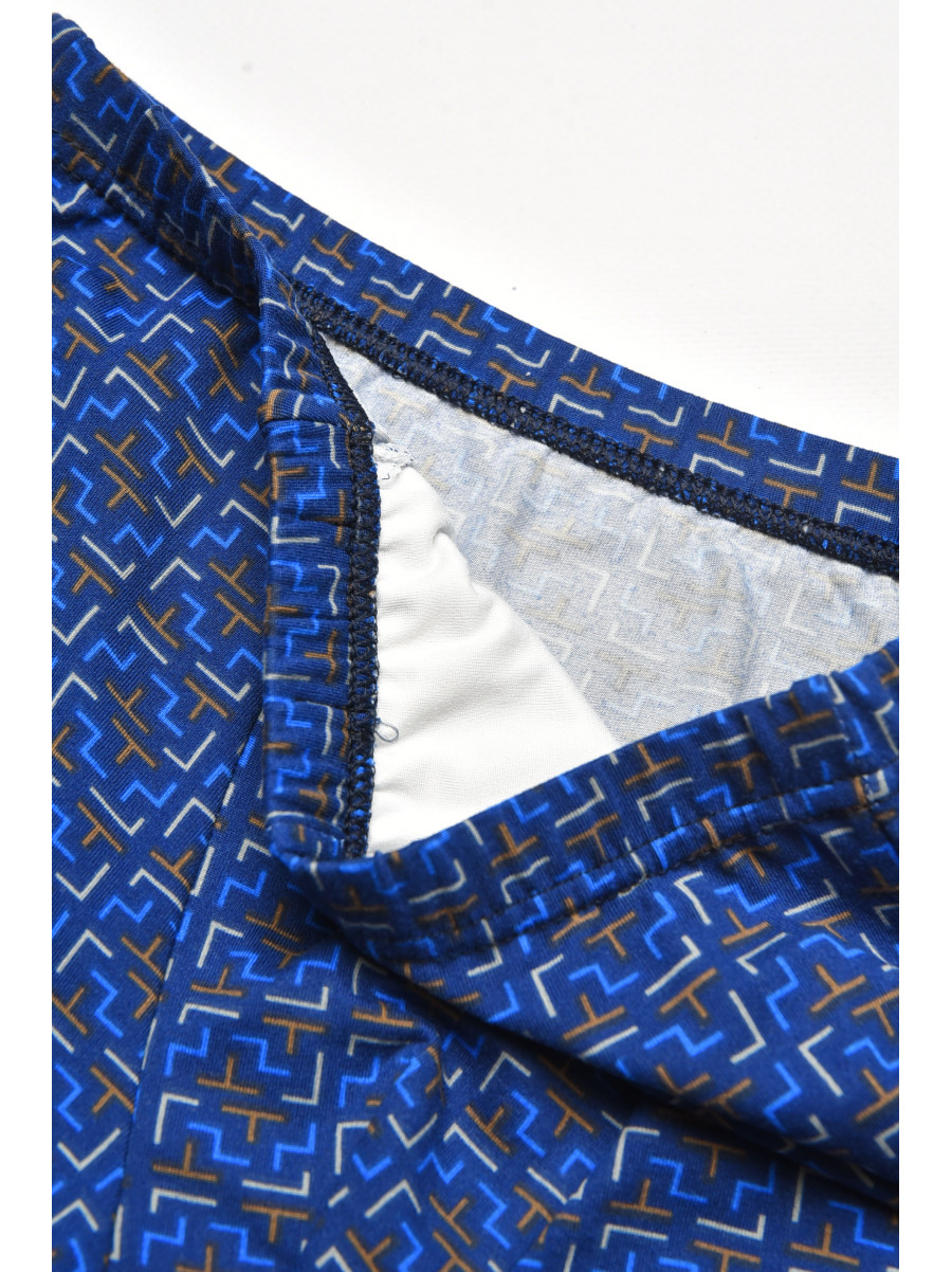 Боксеры детские для мальчика тёмно-синего цвета с принтом Y6354 211893C