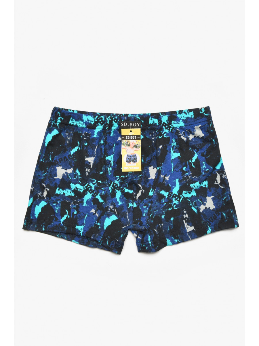 Боксеры детские для мальчика черного цвета с принтом Y6362 211896C