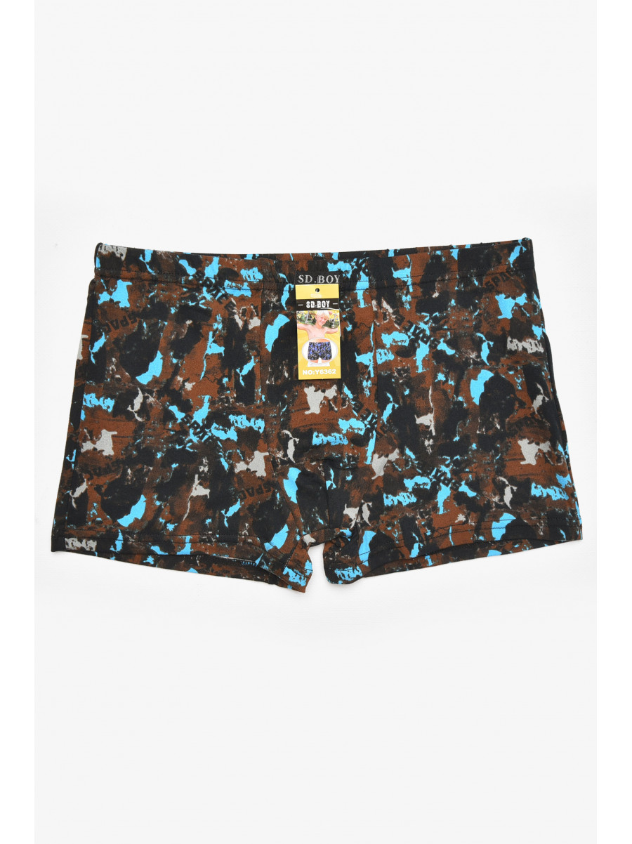 Боксеры детские для мальчика черного цвета с принтом Y6362 211898C