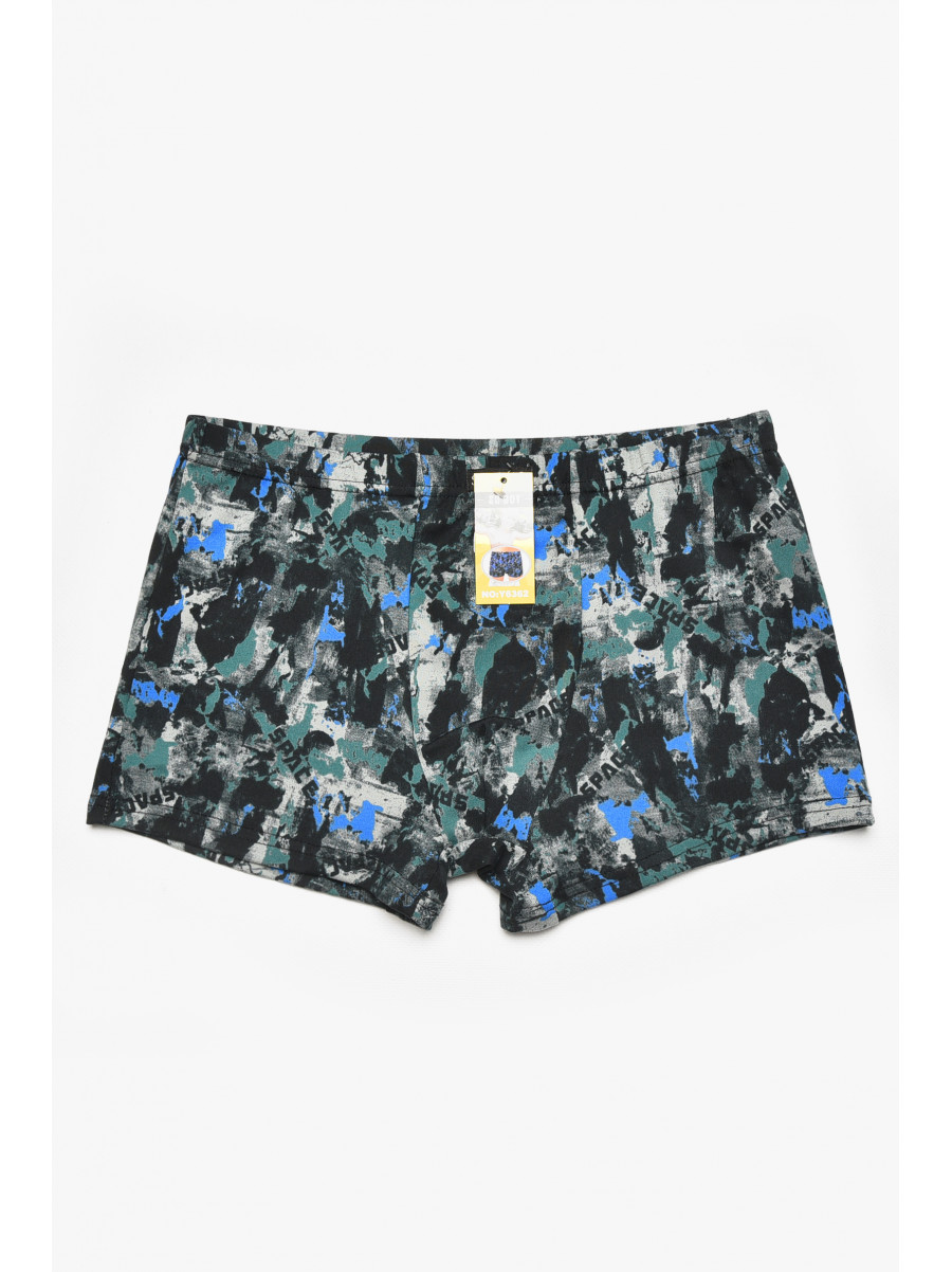 Боксеры детские для мальчика черного цвета с принтом Y6362 211899C