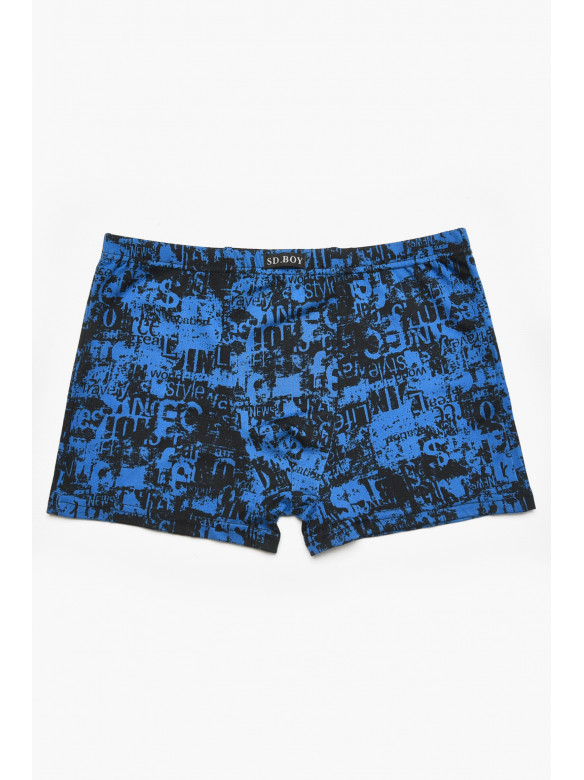Боксеры детские для мальчика черного цвета с принтом Y6356 211902C