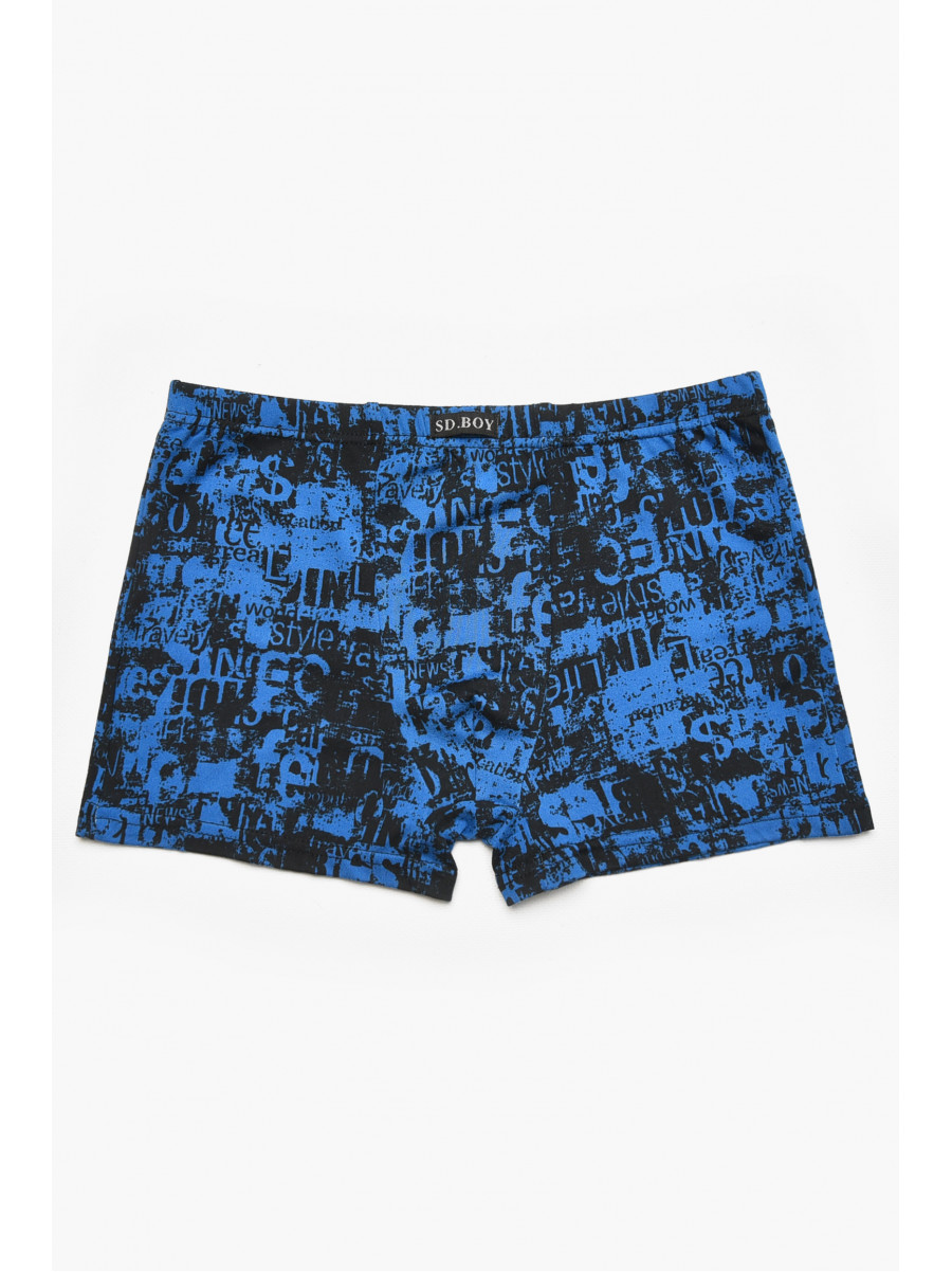 Боксеры детские для мальчика черного цвета с принтом Y6356 211902C