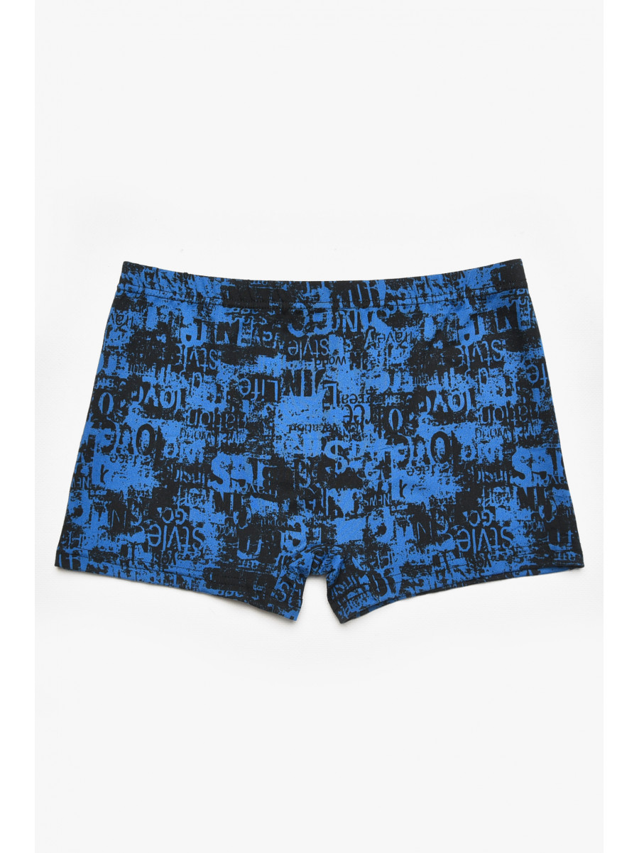 Боксеры детские для мальчика черного цвета с принтом Y6356 211902C