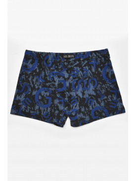 Боксеры детские для мальчика черного цвета с принтом Y6353 211904C