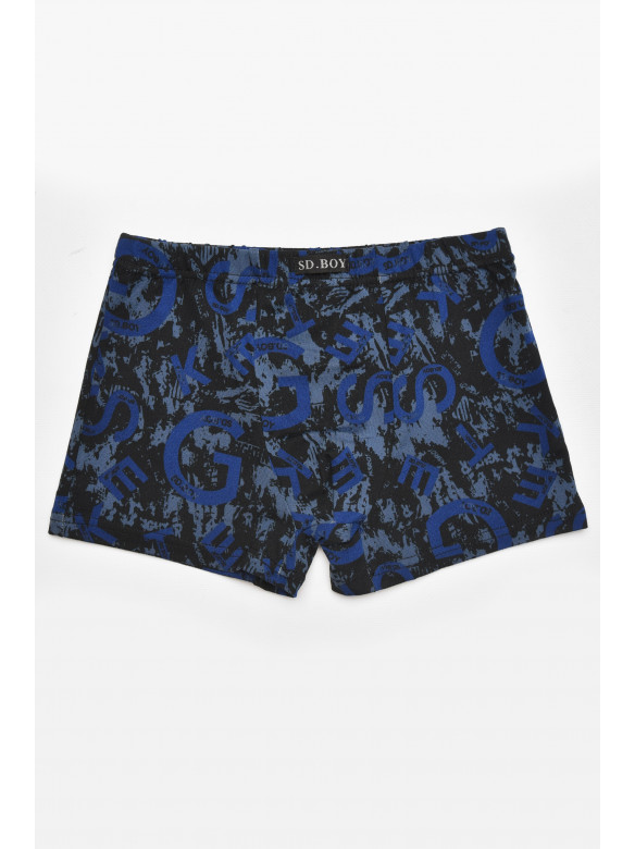 Боксеры детские для мальчика черного цвета с принтом Y6353 211904C
