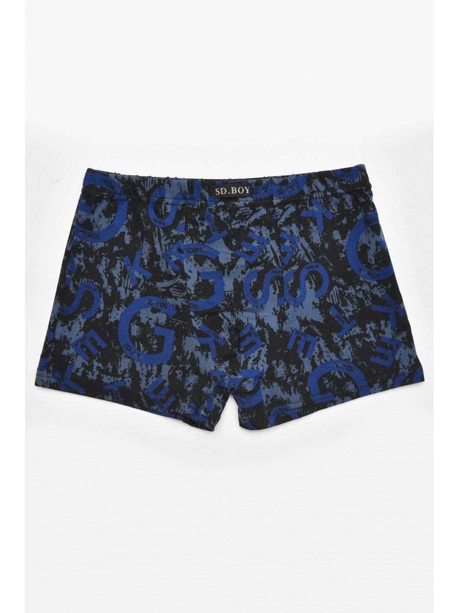 Боксеры детские для мальчика черного цвета с принтом Y6353 211904C