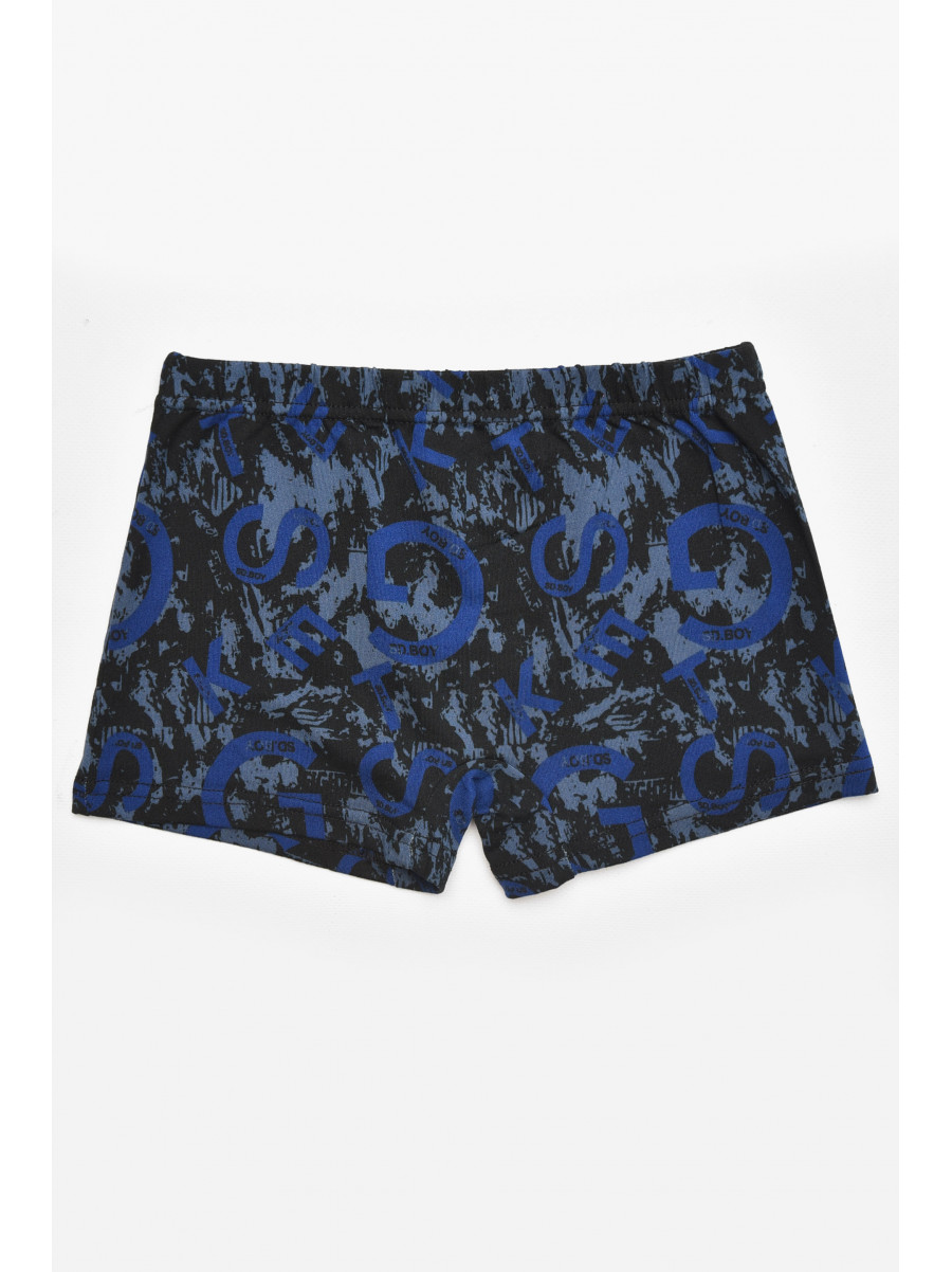Боксеры детские для мальчика черного цвета с принтом Y6353 211904C
