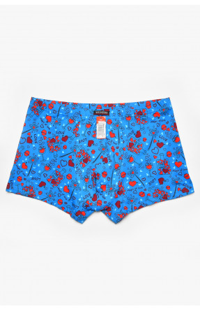 Боксеры мужские синего цвета с принтом W3913 211908C