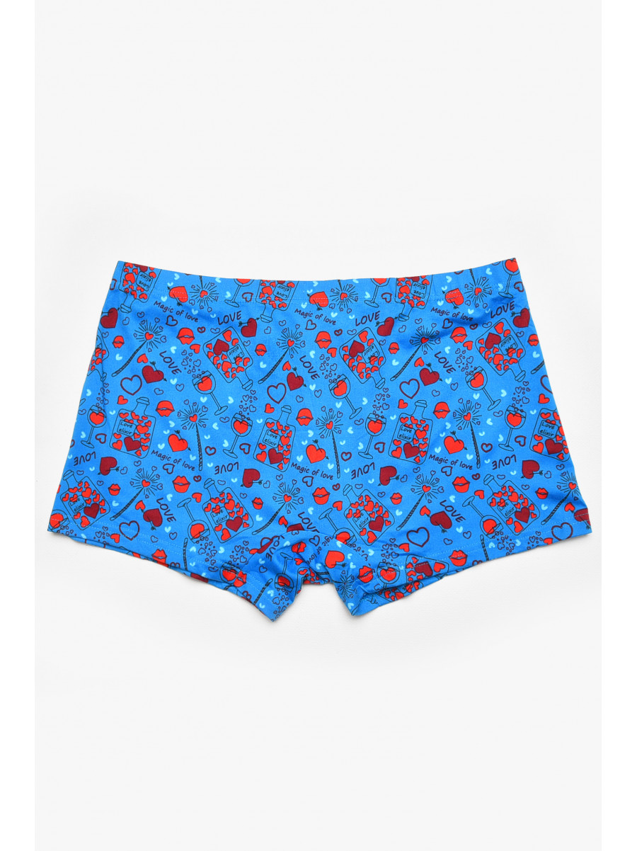 Боксеры мужские синего цвета с принтом W3913 211908C