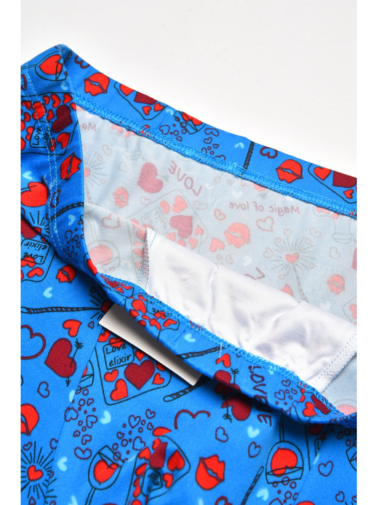 Боксеры мужские синего цвета с принтом W3913 211908C