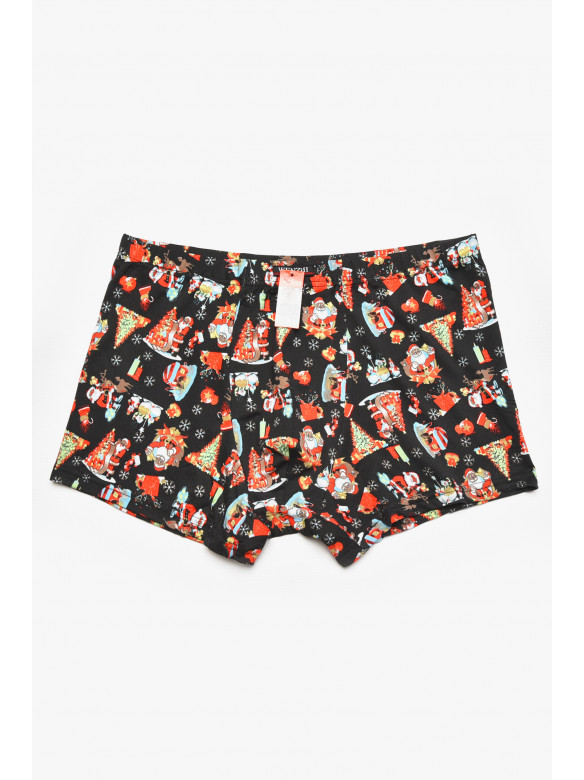 Боксеры мужские черного цвета с принтом W3910 211910C