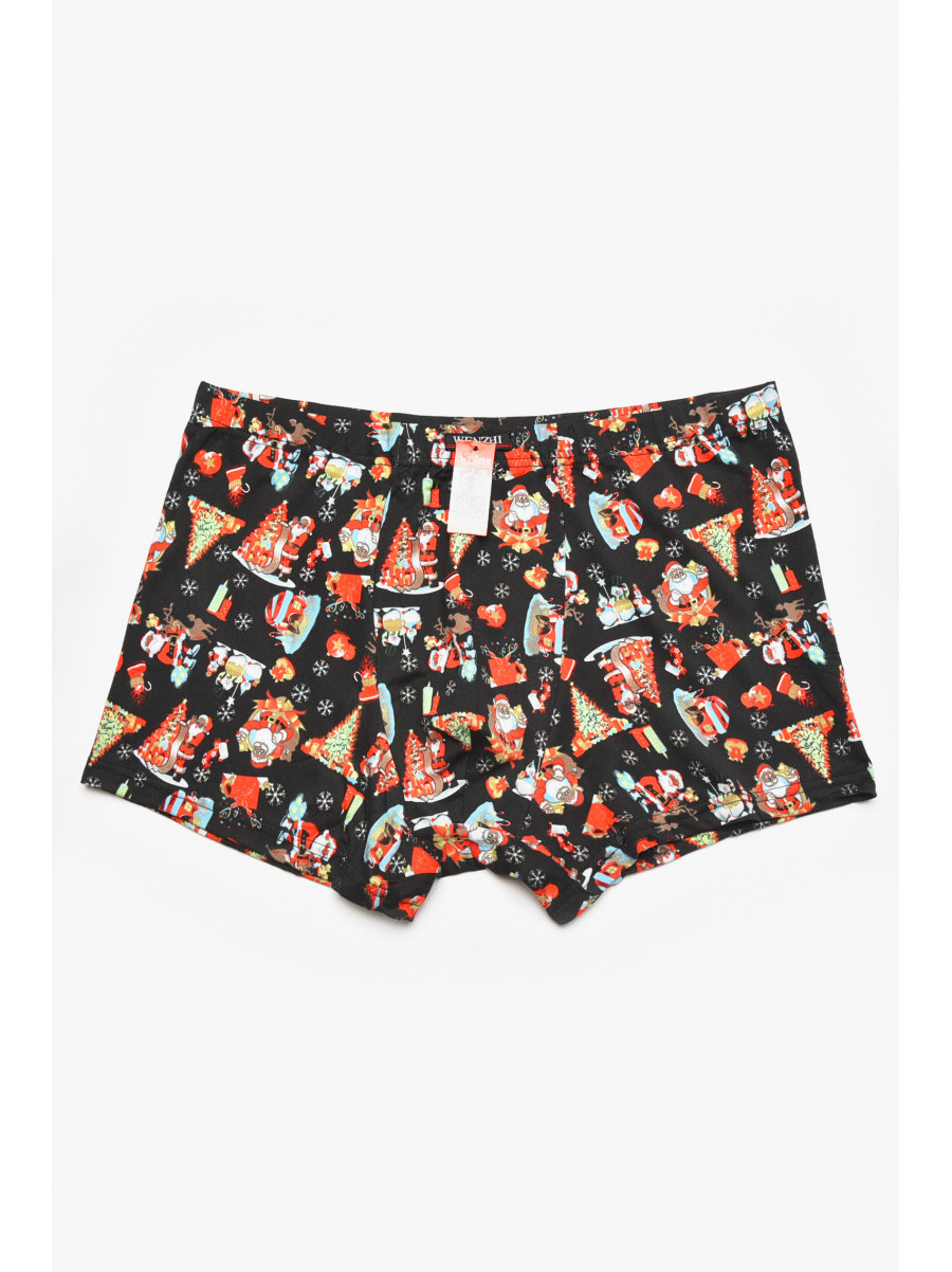 Боксеры мужские черного цвета с принтом W3910 211910C