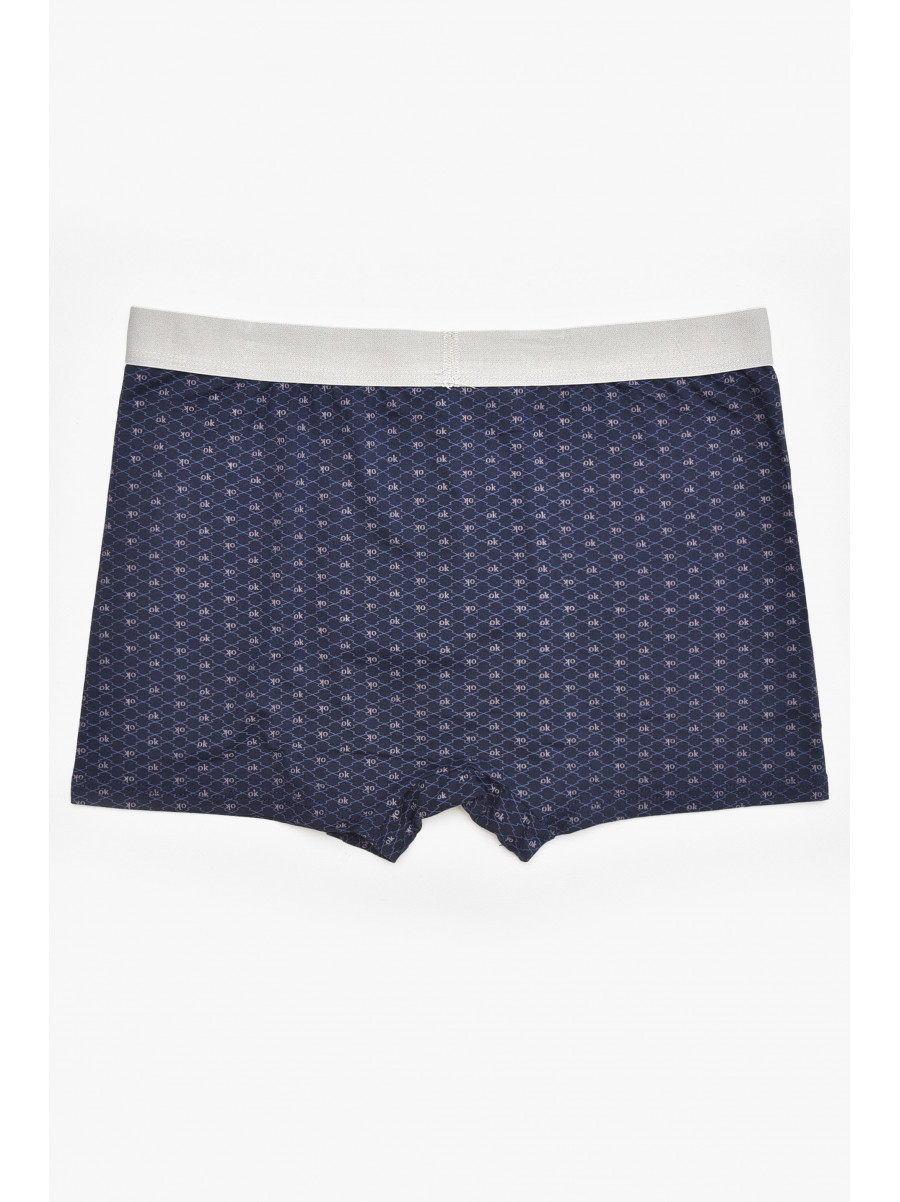 Боксеры мужские тёмно-синего цвета с принтом B3281 211912C