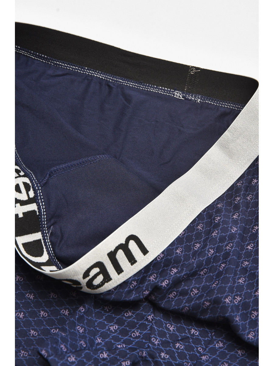 Боксеры мужские тёмно-синего цвета с принтом B3281 211912C