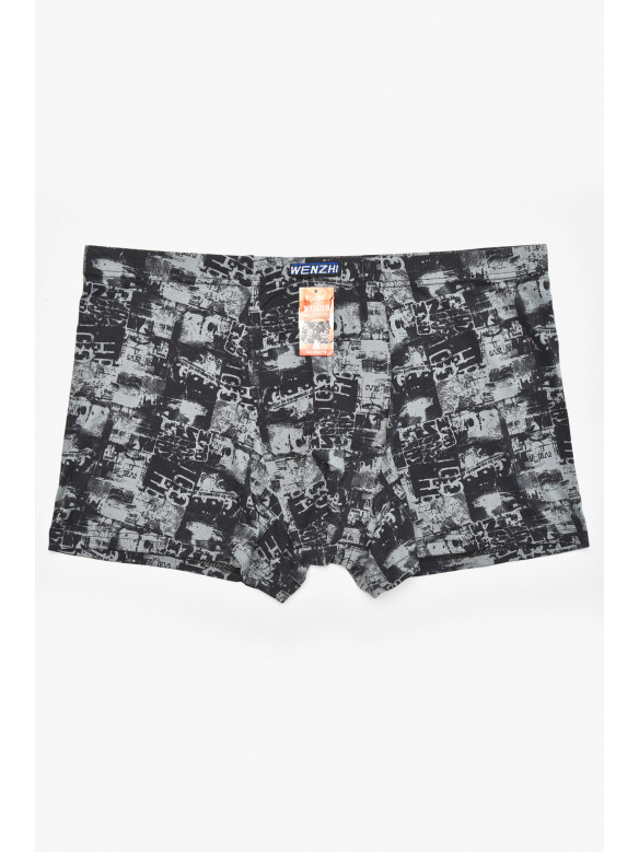 Боксери чоловічі чорного кольору з принтом W3779 211914C
