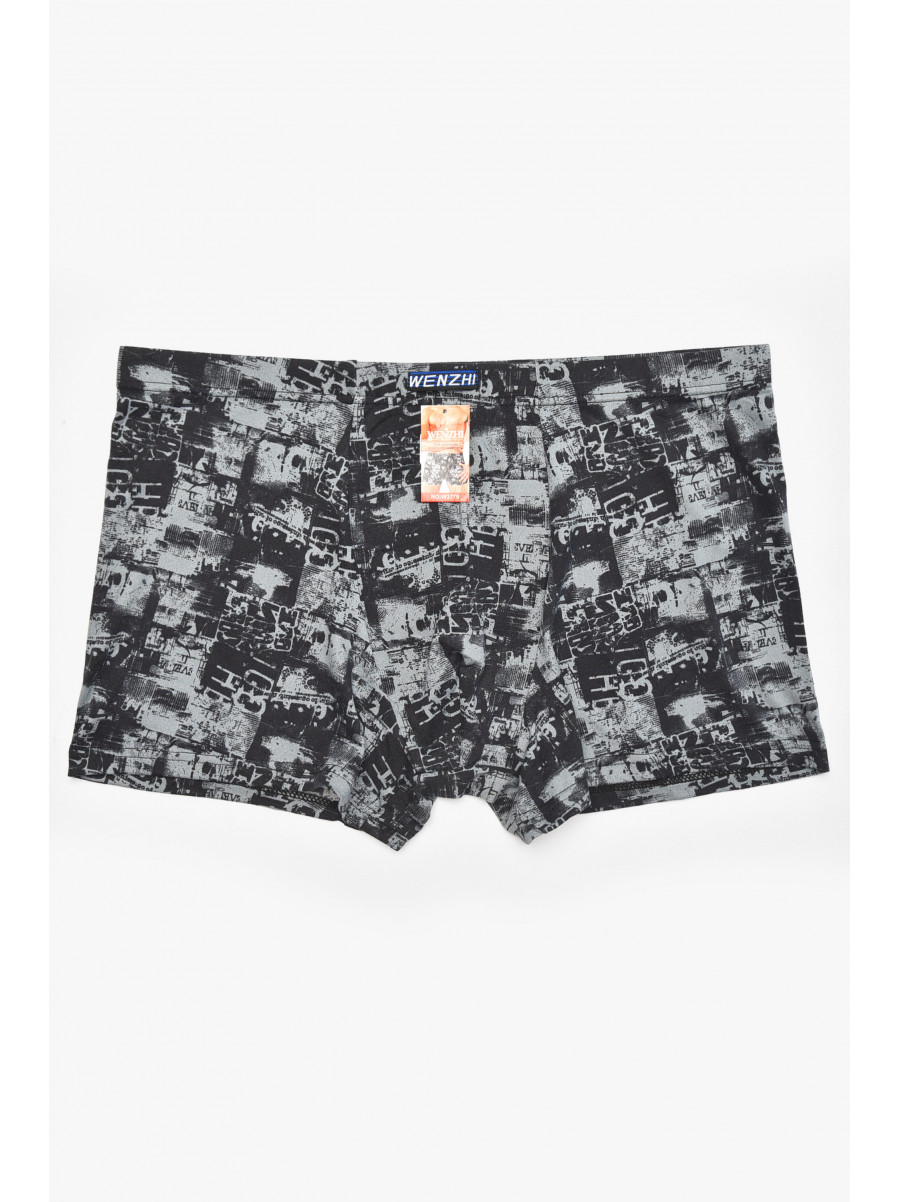 Боксери чоловічі чорного кольору з принтом W3779 211914C