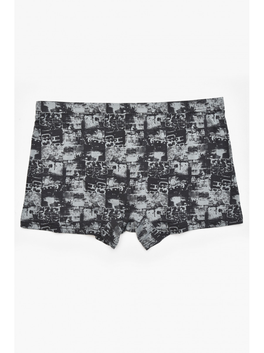 Боксери чоловічі чорного кольору з принтом W3779 211914C