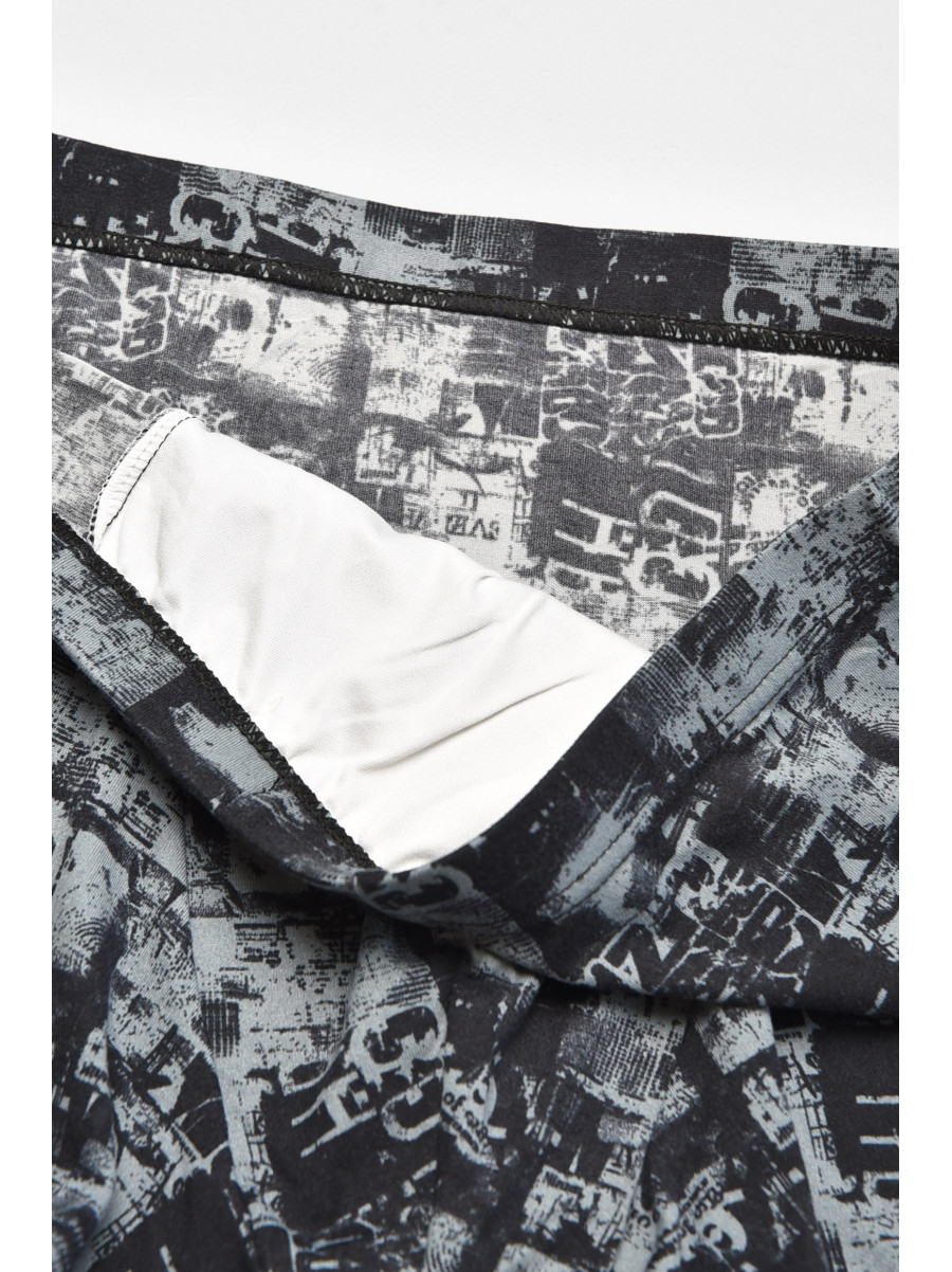 Боксери чоловічі чорного кольору з принтом W3779 211914C