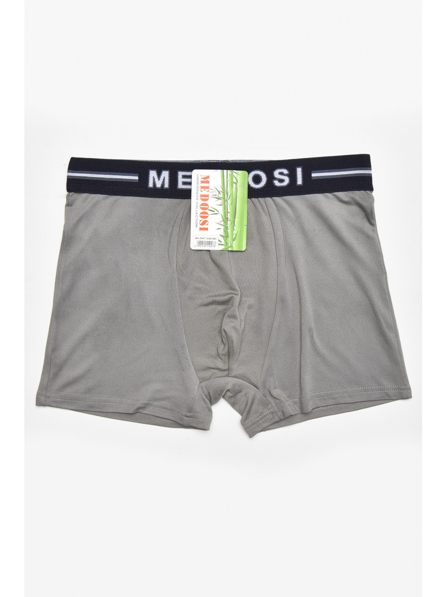 Боксери чоловічі темно-сірого кольору з принтом Z047 211915C