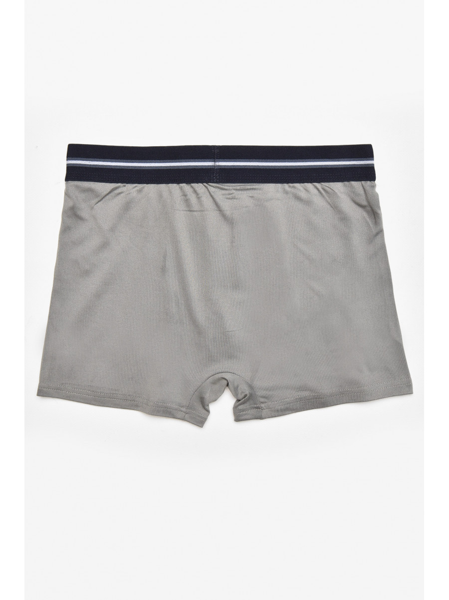 Боксери чоловічі темно-сірого кольору з принтом Z047 211915C