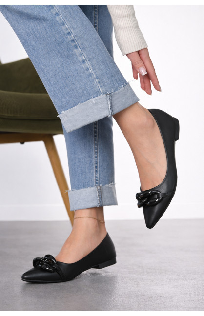 Балетки женские черного цвета 5601-29 211917C