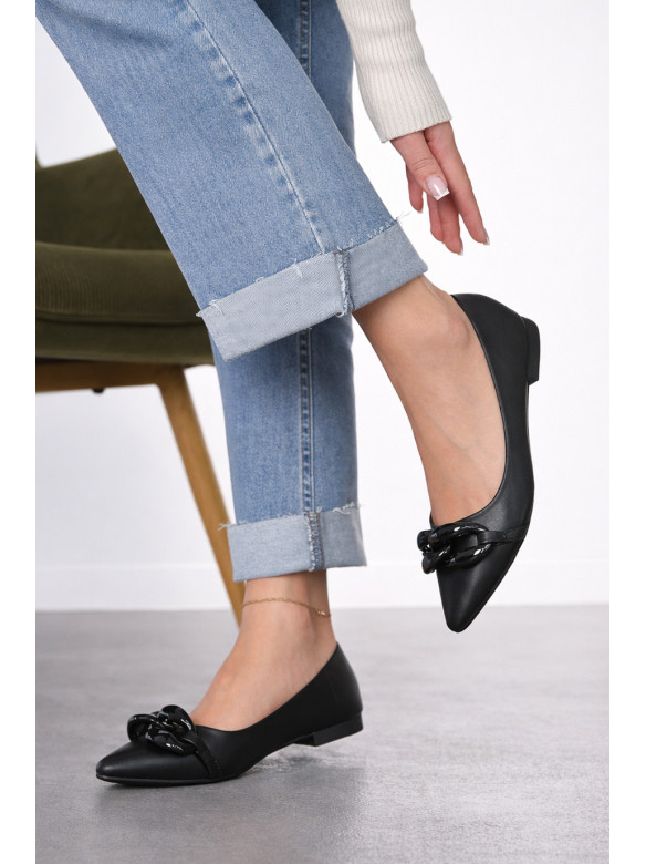 Балетки женские черного цвета 5601-29 211917C