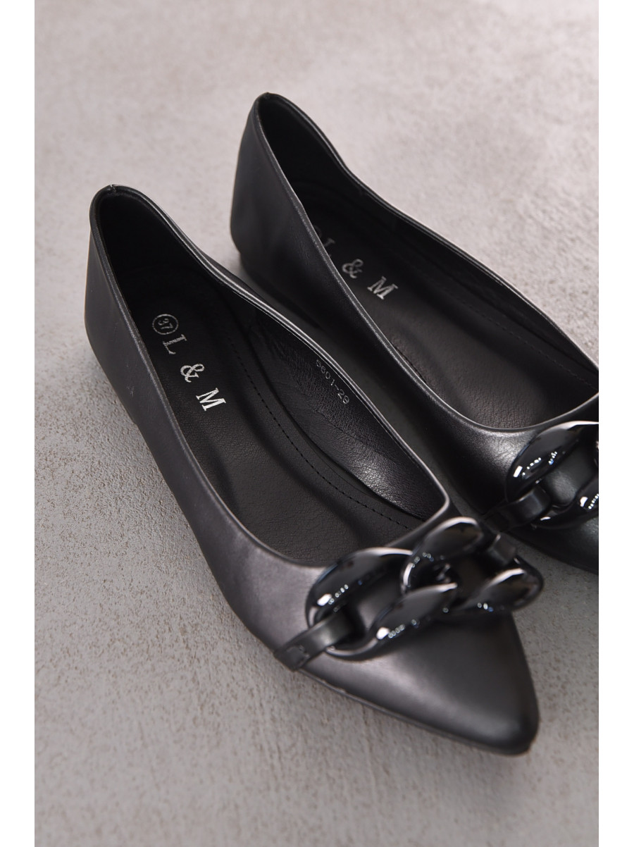 Балетки женские черного цвета 5601-29 211917C