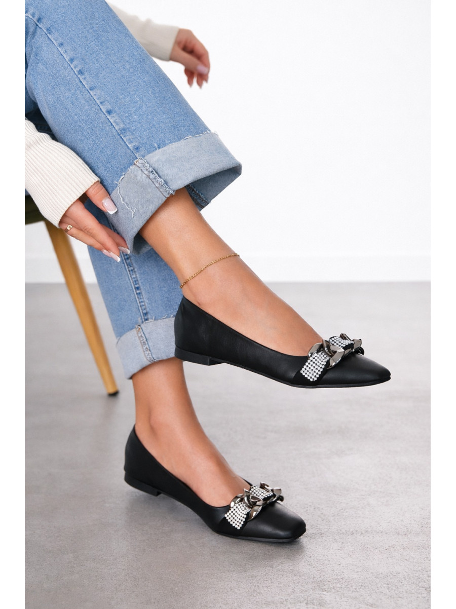 Балетки женские черного цвета 5601-15 211918C