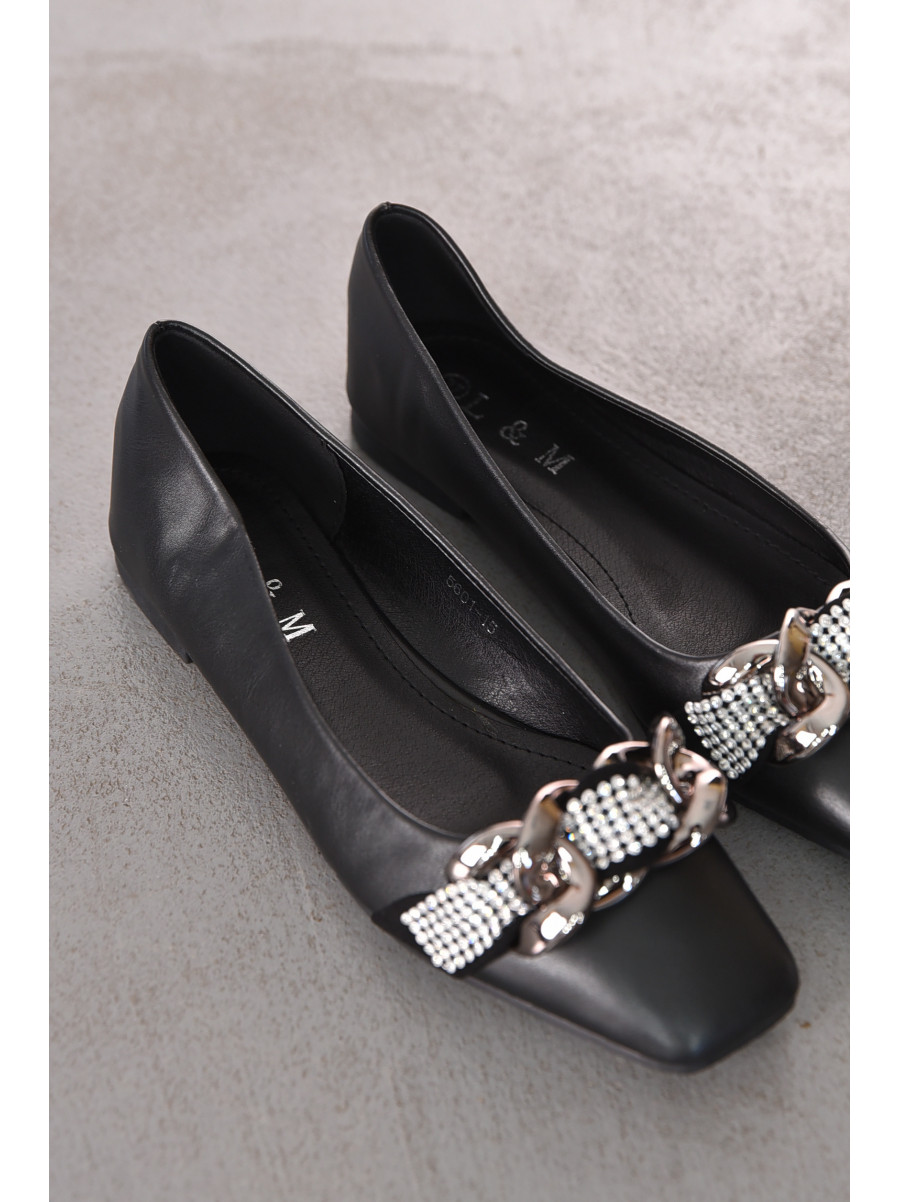 Балетки женские черного цвета 5601-15 211918C