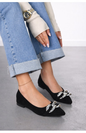 Балетки женские черного цвета 5601-24 211920C