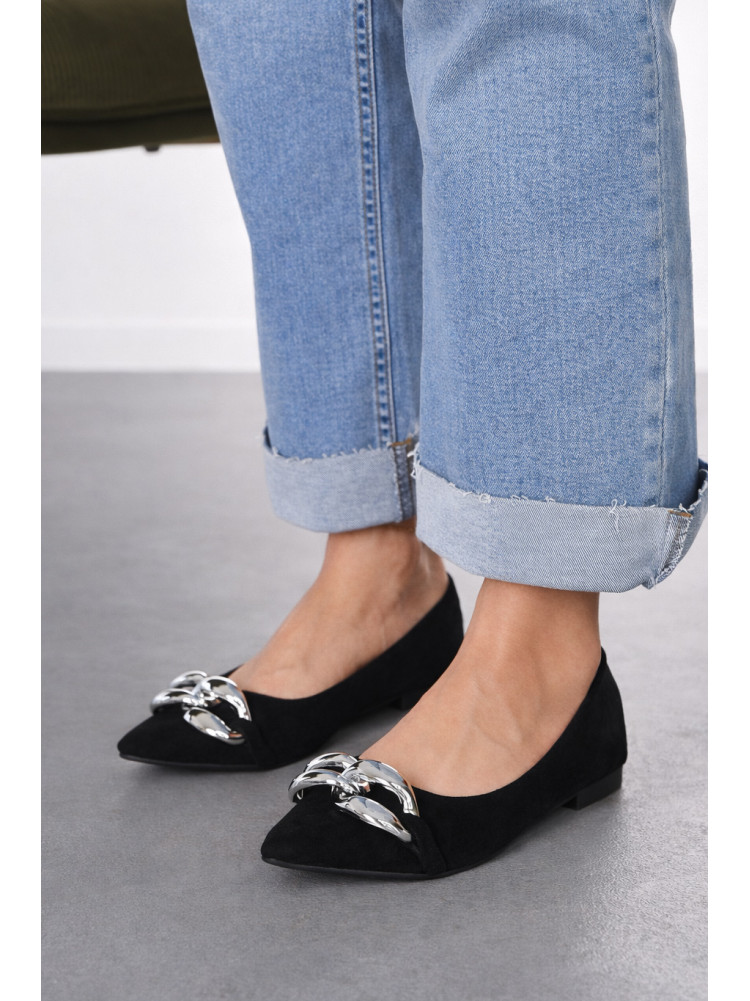 Балетки женские черного цвета 5601-24 211920C