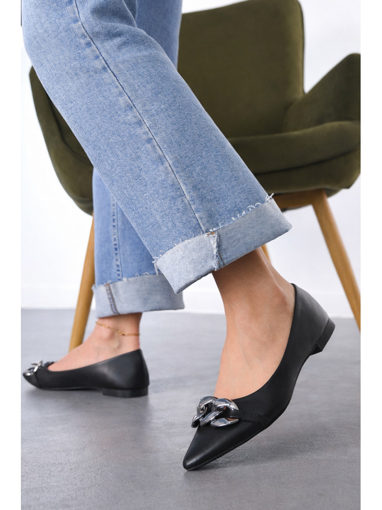 Балетки женские черного цвета 5601-6 211921C